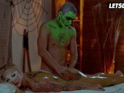 Halloween Themed Massage Turns Into Sensual Sex for Blonde - LETSDOEIT 4/16