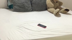 I make a hot video for my boss on my cell phone.