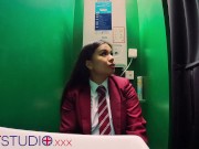 Schoolgirl Sucks Dick At The Gloryhole 2/16