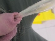 Pissing in the toilet