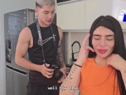 Cuckold boyfriend fucks his girlfriend's friend in photo shoot - Danner Mendez & Abby Montano 2/16