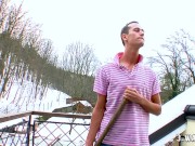 3-Way Porn - Cindy Gold a Huge tits Brunette is Getting Anal Pounded Intensely by Dennis, Richy in a 1/16