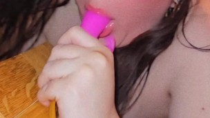 sucking my toy and taking my dildo from behind,check out my OF for full videos including b/g content