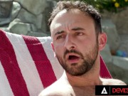 Unsatisfied Blonde Fucks A Resort Employee 1/16