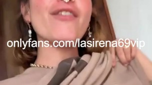 LaSirena Just Got Home From Vacation And Shows Off Her Tanned Breasts