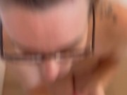 blowjob and cum on glasses 16/16