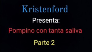 Pompino con tanta saliva parte 2
