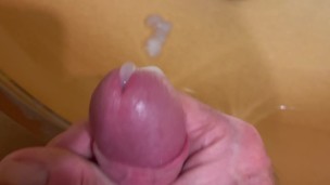 Cumming for you in a hotel bathroom