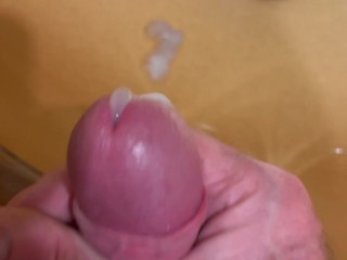 Cumming for you in a hotel bathroom