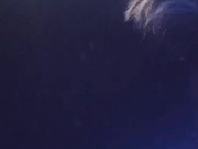 Sexy college girl squeezing her tits.