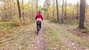 When biking in the forest I often get horny and need to piss and masturbate to relax