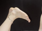 awesome SOLEJOB !🦶🏼 and at the end, he is LICKING his own CUM 💦🥵 6/16