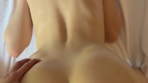 Hot sex with stepmom! Don't cum inside me!