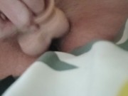 Extremely Horny slut wife stuffing her pussy hole with big white dildo makes me so wet 10/16