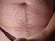 Man Wanking in Panties