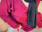 Arabian Huge ass & pussy hot stepmother Big dildo fucking in Hotel, I see her full sex 5/16