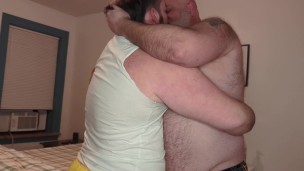 Foreplay with cute cub TransGuyEl - full vid on my JFF