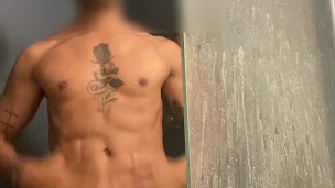 A refreshing shower solo session in hostel bathroom