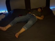 Selbstbefriedigung Augen verbunden Orgasmus Stöhnen Klitoris reiben Clyde um den Vertand bringen 16/16