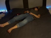 Selbstbefriedigung Augen verbunden Orgasmus Stöhnen Klitoris reiben Clyde um den Vertand bringen 2/16