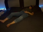 Selbstbefriedigung Augen verbunden Orgasmus Stöhnen Klitoris reiben Clyde um den Vertand bringen 3/16