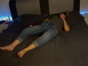 Selbstbefriedigung Augen verbunden Orgasmus Stöhnen Klitoris reiben Clyde um den Vertand bringen 6/16