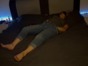 Selbstbefriedigung Augen verbunden Orgasmus Stöhnen Klitoris reiben Clyde um den Vertand bringen 7/16