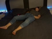 Selbstbefriedigung Augen verbunden Orgasmus Stöhnen Klitoris reiben Clyde um den Vertand bringen 8/16