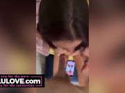 Big boobs babe sucking your dick POV blowjob to doggystyle hair-pulling fucking orgasms to creampie closeup - Lelu Love 3/16