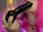 I'm learning to suck two cocks the slobbery way 💕 11/16