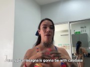 NAKED COOKING ZUCCHINI LAGSANA ENDING MASTURBATION 3/16