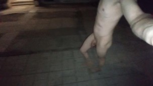 Walking naked on the street