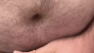 Chubby Man Close Up Cumshot
