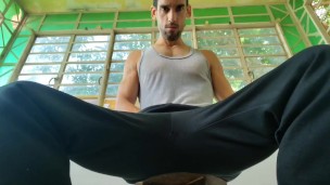 I hope to brighten your day with that green background and my muscular body