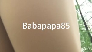 伪娘在公园的露出1