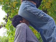 Facesitting in the park for my slave (public humiliation)
