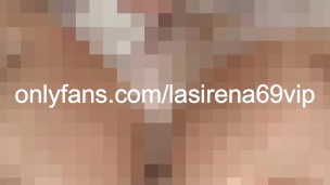 LaSirena69 Enjoys Rubbing Her Pussy While In The Bathtub