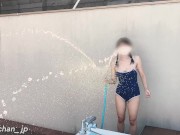 プールでムラムラして手コキフェラ生ハメ大量中出しする素人カップル　japanese ハメ撮り 個人撮影 巨乳 かわいい 正常位 立ちバック 顔出し 1/16