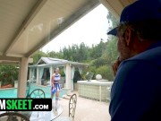 Big Tits Fitness Girl Ellie Nova Practices Her Cheers Riding Her Step Daddy’s Cock 2/16