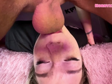 I turned my best friend over and fucked her in the throat until I finished in the throat