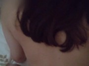 【ハメ撮り】「あぁ、、すごっ❤、おっきいぃ❤❤」可愛すぎる美尻女子〇生とのセックス(素人、個人撮影、スマホ、JD)