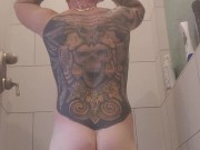 Hot shower soapy cumshot