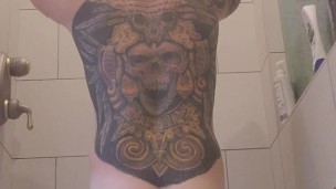 Hot shower soapy cumshot