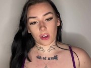 British teen talks dirty in her new lingerie