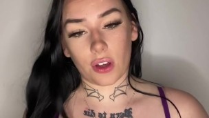 British teen talks dirty in her new lingerie