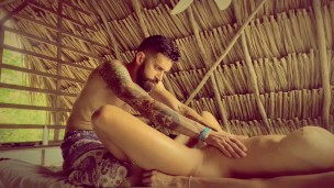 a massage with a happy ending on the beach