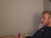 Feeling horny before bed!! Intense solo cumshot