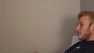 Feeling horny before bed!! Intense solo cumshot