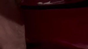 Red boots and gloves milf sex