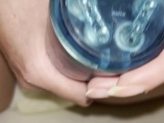 Girl pisses in her diaper then masturbates with vibrator